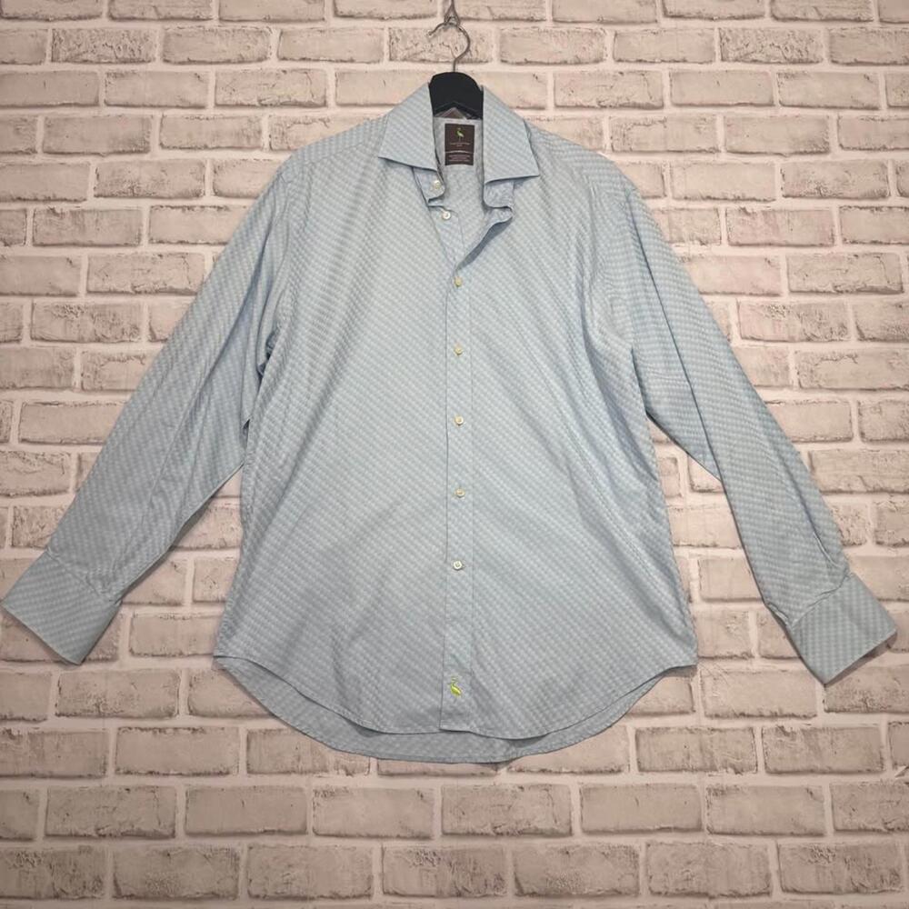 TailorByrd Dress Shirt Men's M Flip‎ Cuff Blue
